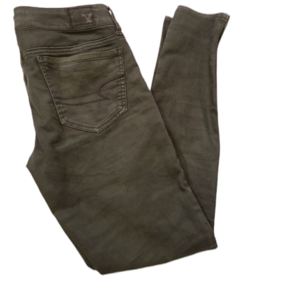 ‎American Eagle Black Stretch Jeggings Sz 2